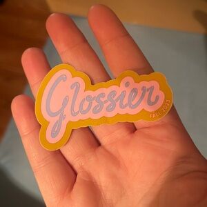 Glossier sticker